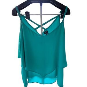 Torrid Tank Top Women’s 3X Plus Size Blouse Shirt Adjustable Straps Layered Hang